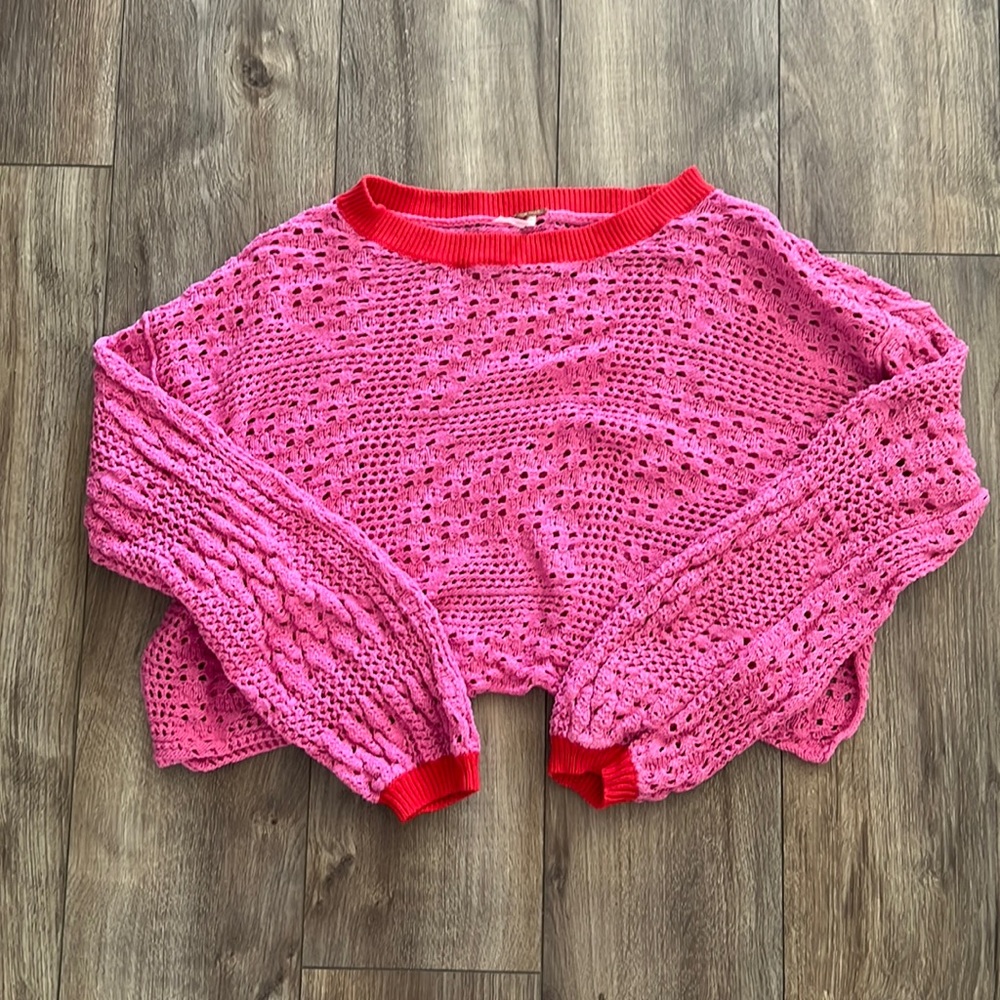Crochet Free People Sweater